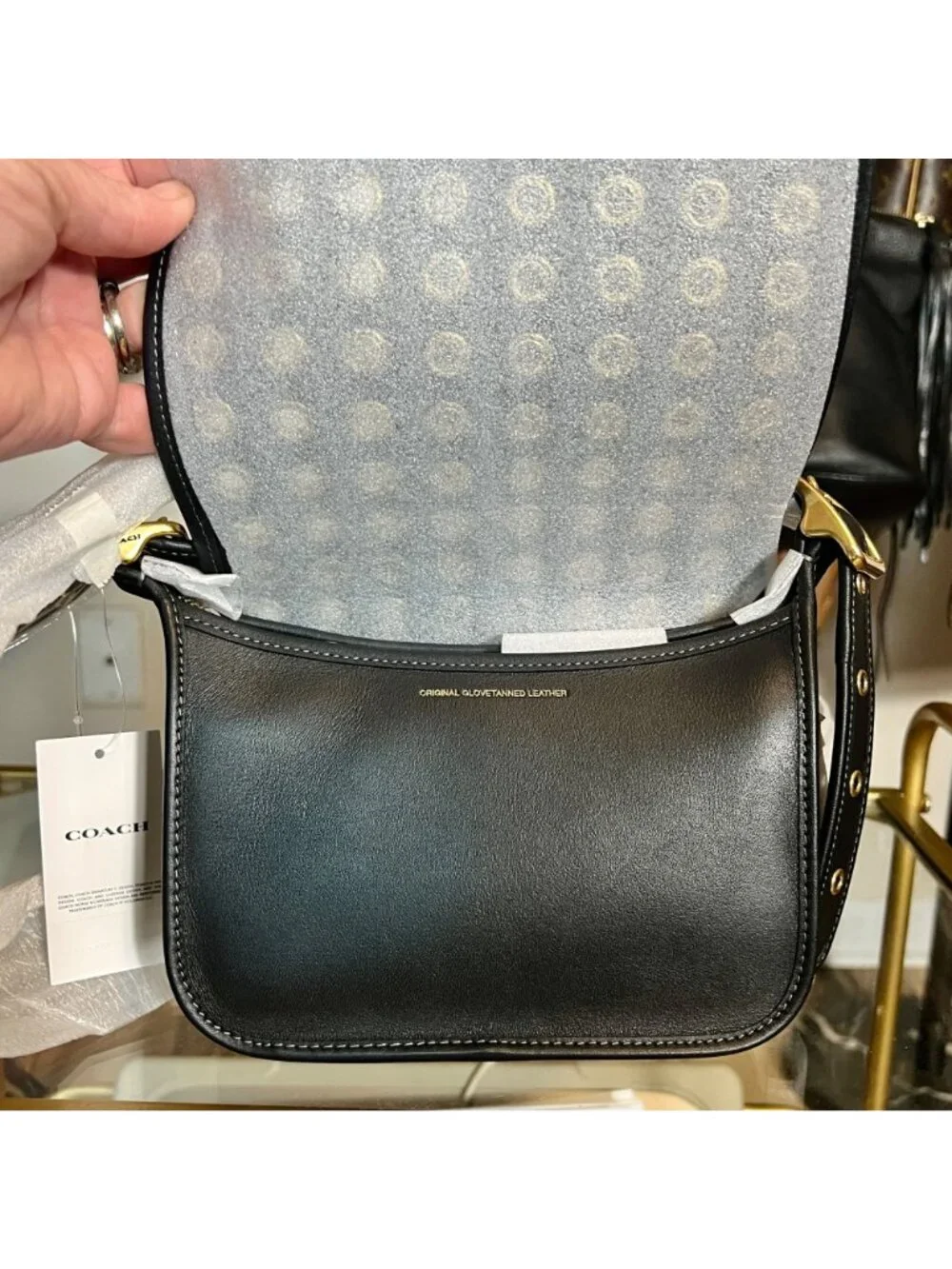 NWT!!  Coach  Patricia Legacy Handbag With Gold Grommet Detailing & Adjustable S